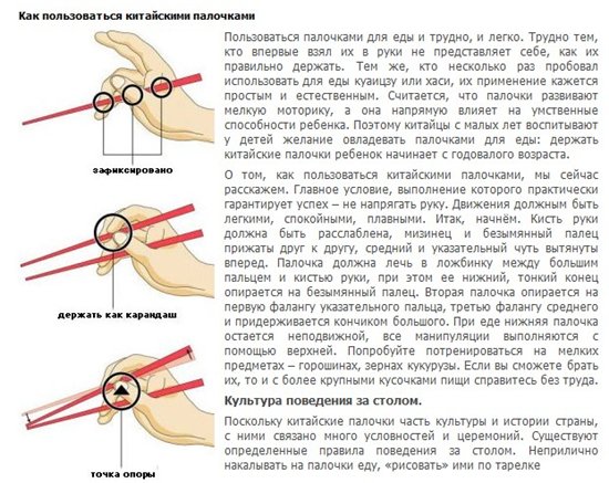 Как держать китайские палочки рисунок