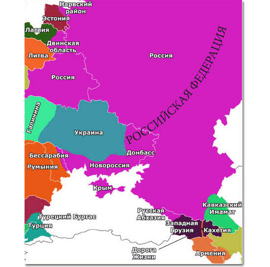 Карта украины с европой