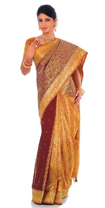 Слово сари. Индийская женская одежда из куска ткани оборачиваемого вокруг тела.
