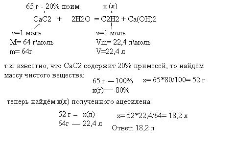 Сколько граммов карбида кальция