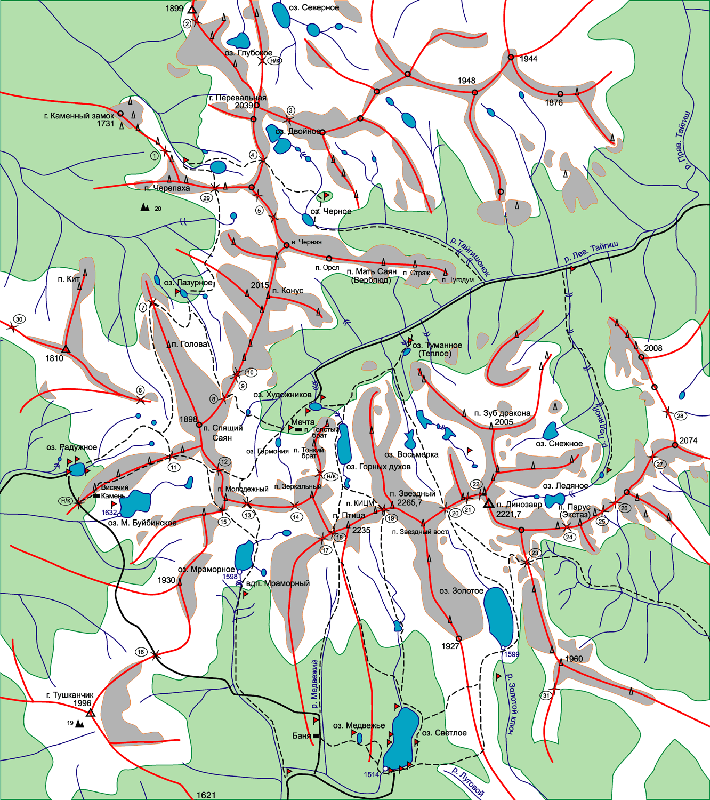 Карта сарала хакасия